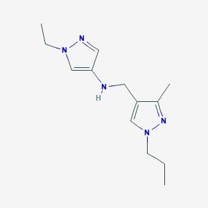 1-ethyl-N-[(3-methyl-1-propyl-1H-pyrazol-4-yl)methyl]-1H-pyrazol-4-amine