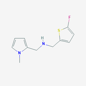 molecular formula C11H13FN2S B11743800 [(5-fluorothiophen-2-yl)methyl][(1-methyl-1H-pyrrol-2-yl)methyl]amine 