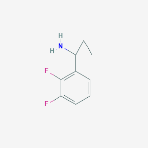 molecular formula C9H9F2N B11743808 1-(2,3-Difluorophenyl)cyclopropanamine 