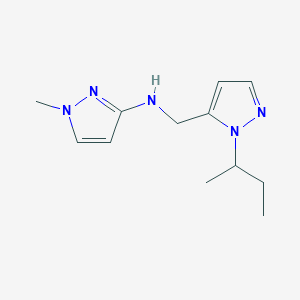 N-{[1-(butan-2-yl)-1H-pyrazol-5-yl]methyl}-1-methyl-1H-pyrazol-3-amine