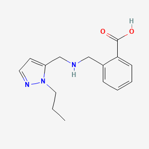 2-({[(1-propyl-1H-pyrazol-5-yl)methyl]amino}methyl)benzoic acid