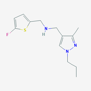 [(5-fluorothiophen-2-yl)methyl][(3-methyl-1-propyl-1H-pyrazol-4-yl)methyl]amine