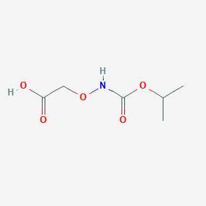 molecular formula C6H11NO5 B11743852 2-(((Isopropoxycarbonyl)amino)oxy)acetic acid 