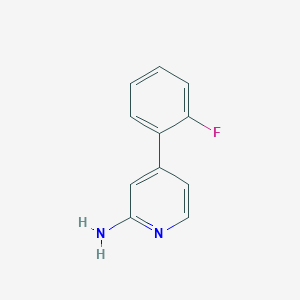 molecular formula C11H9FN2 B11743870 4-(2-Fluorophenyl)pyridin-2-amine CAS No. 1159817-35-2