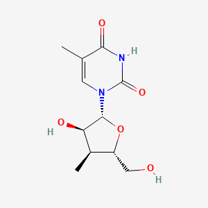 1-[(2R,3R,4S,5S)-3-hydroxy-5-(hydroxymethyl)-4-methyloxolan-2-yl]-5-methylpyrimidine-2,4-dione