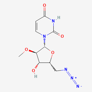 1-[(2R,3R,4S,5R)-5-(azidomethyl)-4-hydroxy-3-methoxyoxolan-2-yl]-1,2,3,4-tetrahydropyrimidine-2,4-dione