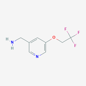 (5-(2,2,2-Trifluoroethoxy)pyridin-3-yl)methanamine