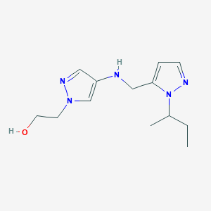 2-[4-({[1-(butan-2-yl)-1H-pyrazol-5-yl]methyl}amino)-1H-pyrazol-1-yl]ethan-1-ol