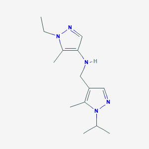 1-ethyl-5-methyl-N-{[5-methyl-1-(propan-2-yl)-1H-pyrazol-4-yl]methyl}-1H-pyrazol-4-amine