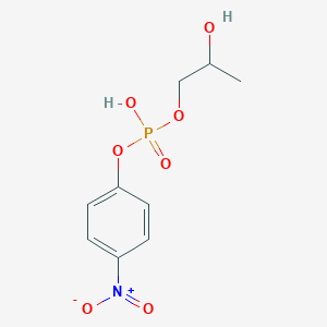 molecular formula C9H12NO7P B11743927 (2-Hydroxypropoxy)(4-nitrophenoxy)phosphinic acid 