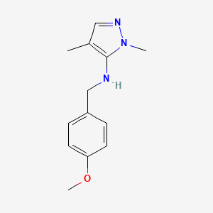 molecular formula C13H17N3O B11743935 N-(4-methoxybenzyl)-1,4-dimethyl-1H-pyrazol-5-amine 