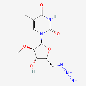 1-[(2R,3R,4S,5R)-5-(azidomethyl)-4-hydroxy-3-methoxyoxolan-2-yl]-5-methyl-1,2,3,4-tetrahydropyrimidine-2,4-dione