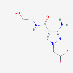 3-Amino-1-(2,2-difluoroethyl)-N-(2-methoxyethyl)-1H-pyrazole-4-carboxamide