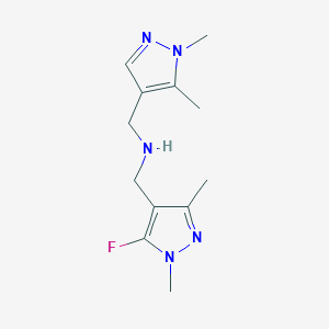 [(1,5-dimethyl-1H-pyrazol-4-yl)methyl][(5-fluoro-1,3-dimethyl-1H-pyrazol-4-yl)methyl]amine