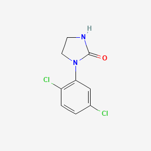 molecular formula C9H8Cl2N2O B11744017 1-(2,5-Dichlorophenyl)imidazolidin-2-one CAS No. 90348-43-9