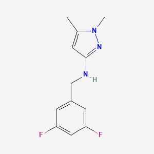 N-[(3,5-difluorophenyl)methyl]-1,5-dimethyl-1H-pyrazol-3-amine