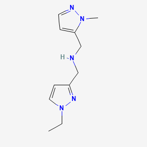 [(1-ethyl-1H-pyrazol-3-yl)methyl][(1-methyl-1H-pyrazol-5-yl)methyl]amine