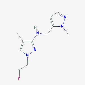 1-(2-fluoroethyl)-4-methyl-N-[(1-methyl-1H-pyrazol-5-yl)methyl]-1H-pyrazol-3-amine