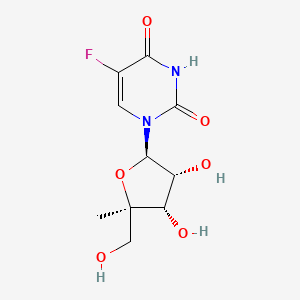 1-[(2R,3R,4S,5R)-3,4-dihydroxy-5-(hydroxymethyl)-5-methyl-tetrahydrofuran-2-yl]-5-fluoro-pyrimidine-2,4-dione