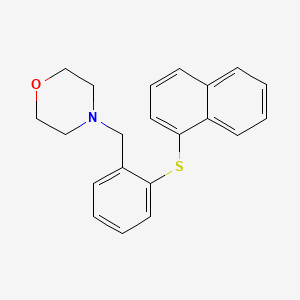 molecular formula C21H21NOS B1174410 4-[2-(1-Naphthylsulfanyl)benzyl]morpholine 