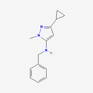 N-benzyl-3-cyclopropyl-1-methyl-1H-pyrazol-5-amine