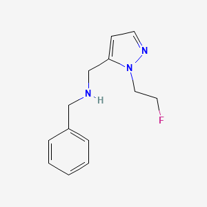 benzyl({[1-(2-fluoroethyl)-1H-pyrazol-5-yl]methyl})amine