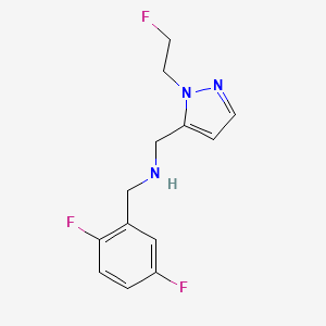 [(2,5-difluorophenyl)methyl]({[1-(2-fluoroethyl)-1H-pyrazol-5-yl]methyl})amine