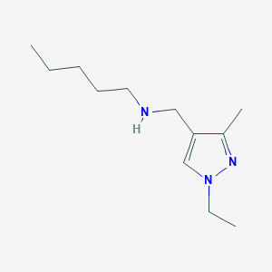 [(1-ethyl-3-methyl-1H-pyrazol-4-yl)methyl](pentyl)amine