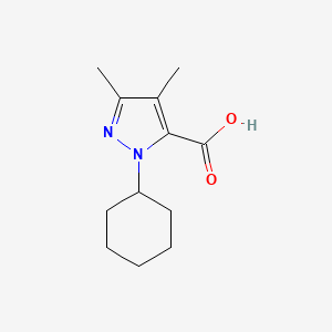 1-cyclohexyl-3,4-dimethyl-1H-pyrazole-5-carboxylic acid