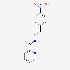 [(4-Nitrophenyl)methoxy][1-(pyridin-2-YL)ethylidene]amine