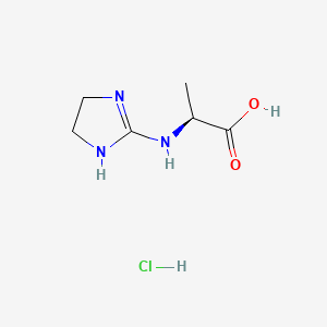 (2S)-2-[(4,5-dihydro-1H-imidazol-2-yl)amino]propanoic acid hydrochloride