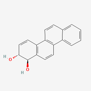 molecular formula C18H14O2 B11744272 trans-1,2-Dihydro-1,2-dihydroxychrysene CAS No. 77123-18-3