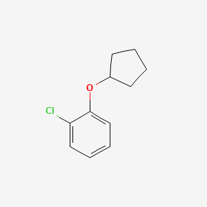 molecular formula C11H13ClO B11744274 1-Chloro-2-(cyclopentyloxy)benzene 