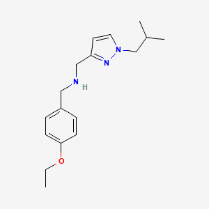 [(4-ethoxyphenyl)methyl]({[1-(2-methylpropyl)-1H-pyrazol-3-yl]methyl})amine