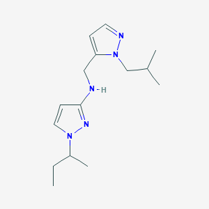 1-(butan-2-yl)-N-{[1-(2-methylpropyl)-1H-pyrazol-5-yl]methyl}-1H-pyrazol-3-amine