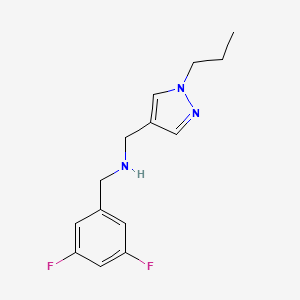 [(3,5-difluorophenyl)methyl][(1-propyl-1H-pyrazol-4-yl)methyl]amine