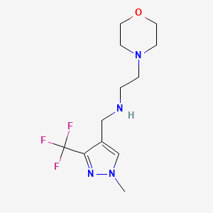 {[1-methyl-3-(trifluoromethyl)-1H-pyrazol-4-yl]methyl}[2-(morpholin-4-yl)ethyl]amine