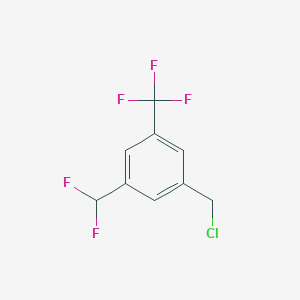 1-(Chloromethyl)-3-(difluoromethyl)-5-(trifluoromethyl)benzene