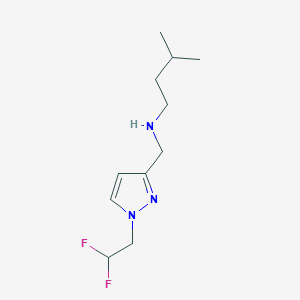 {[1-(2,2-difluoroethyl)-1H-pyrazol-3-yl]methyl}(3-methylbutyl)amine