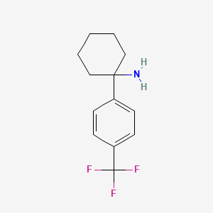 molecular formula C13H16F3N B11744433 1-[4-(Trifluoromethyl)phenyl]-cyclohexanamine 