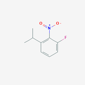 molecular formula C9H10FNO2 B11744461 1-Fluoro-3-isopropyl-2-nitrobenzene 