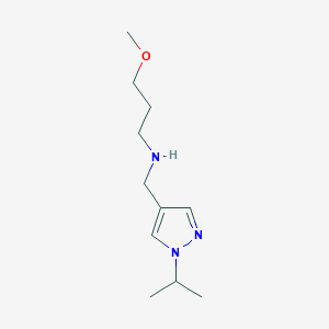 (3-methoxypropyl)({[1-(propan-2-yl)-1H-pyrazol-4-yl]methyl})amine