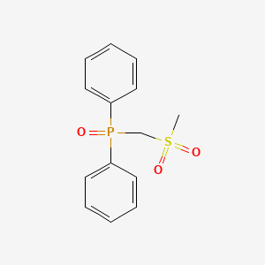 molecular formula C14H15O3PS B11744497 ((Methylsulfonyl)methyl)diphenylphosphine oxide 