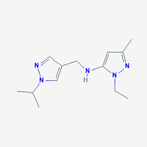 1-ethyl-3-methyl-N-{[1-(propan-2-yl)-1H-pyrazol-4-yl]methyl}-1H-pyrazol-5-amine