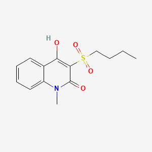 molecular formula C14H17NO4S B1174451 3-(butylsulfonyl)-4-hydroxy-1-methyl-2(1H)-quinolinone 