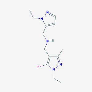 [(1-ethyl-1H-pyrazol-5-yl)methyl][(1-ethyl-5-fluoro-3-methyl-1H-pyrazol-4-yl)methyl]amine