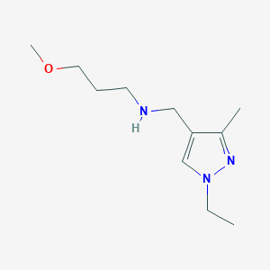 [(1-ethyl-3-methyl-1H-pyrazol-4-yl)methyl](3-methoxypropyl)amine