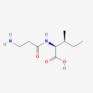 molecular formula C9H18N2O3 B11744565 beta-Alanyl-l-isoleucine 