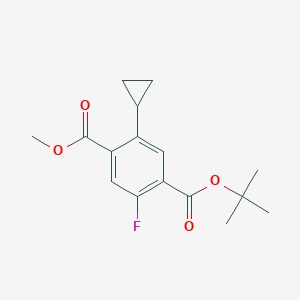 1-Tert-butyl 4-methyl 5-cyclopropyl-2-fluoroterephthalate