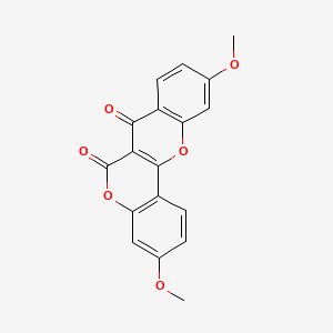 molecular formula C18H12O6 B1174464 3,10-dimethoxy-6H,7H-chromeno[4,3-b]chromene-6,7-dione 